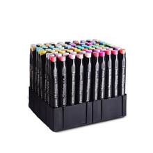 Hot-selling 80Colors Dual Tips Markers Black Canvas Packaging Sketching Markers For School Art Markers